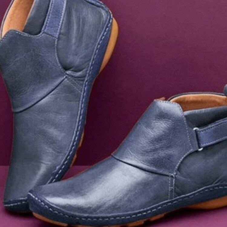 Margaux | Bottines Femme à Soutien Ergonomique Semelle Antidérapante - Bleu