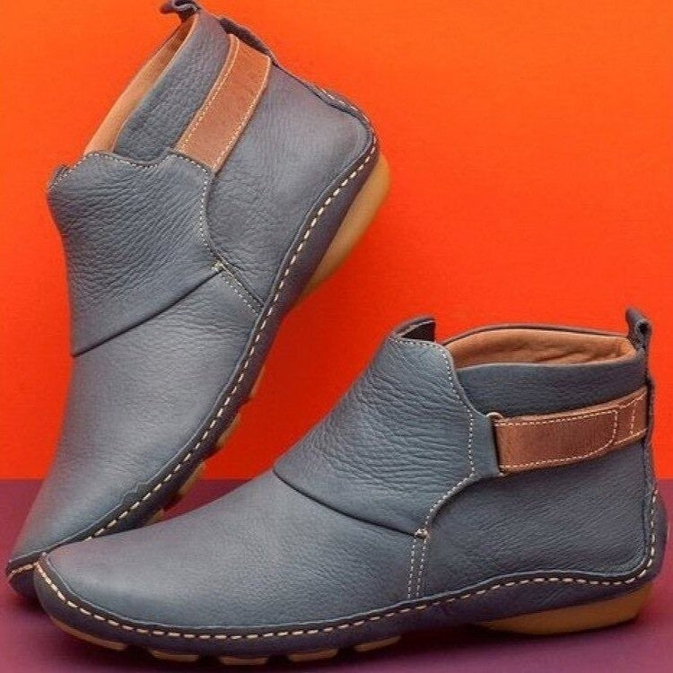 Margaux | Bottines Femme à Soutien Ergonomique Semelle Antidérapante - Gris