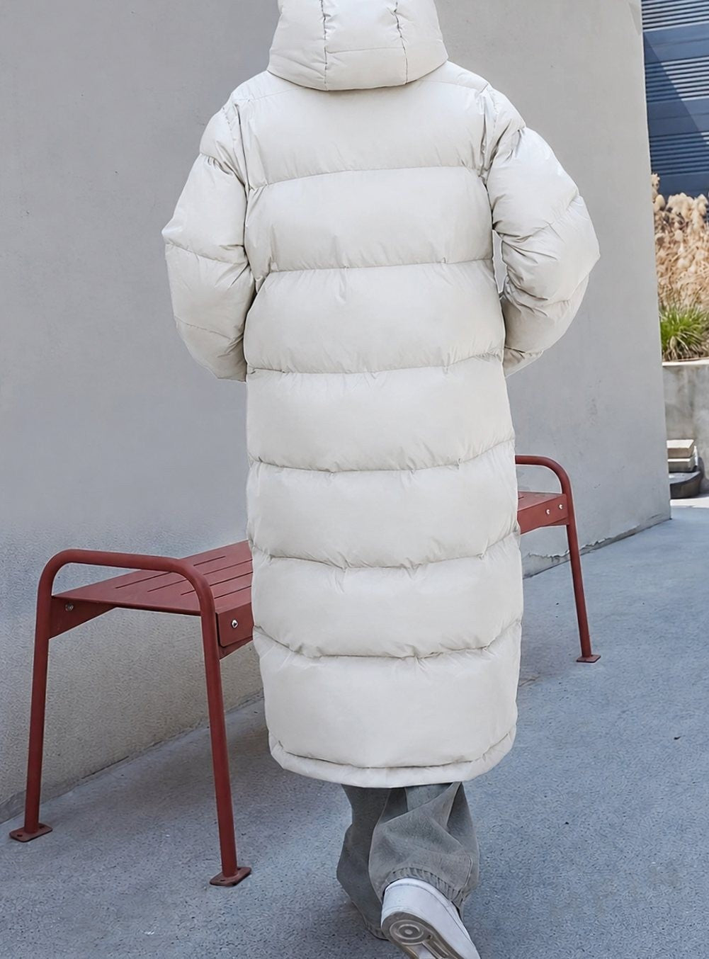 Margaux | Parka Femme Matelassée Longueur Maxi Capuche Amovible - Noir