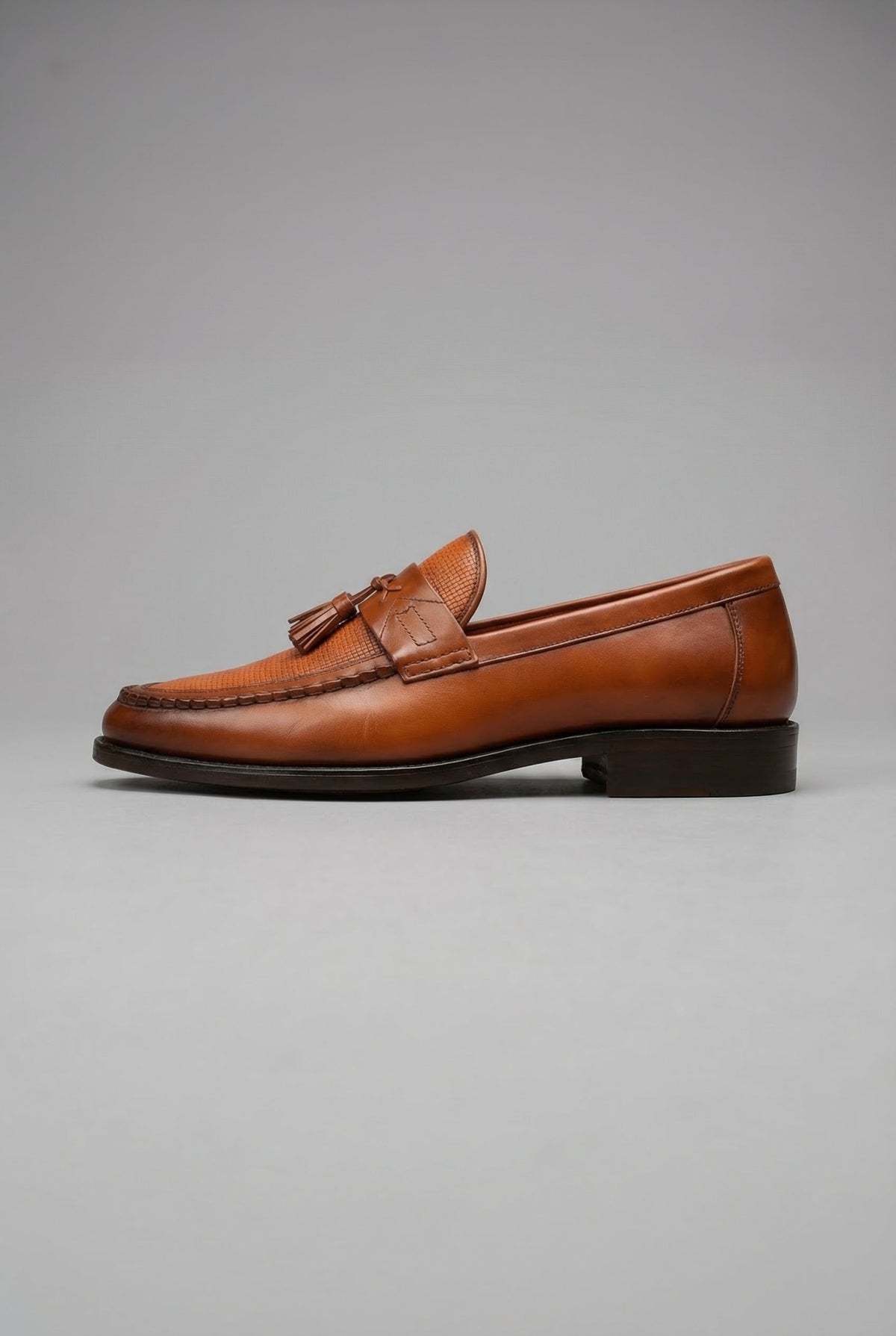 Maxime | Mocassin Homme Tressé Glands simili-cuir Enfiler Classique - Noir
