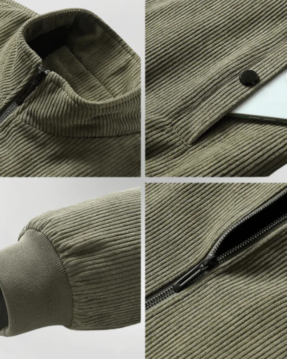 Maxime | Veste Matelassée Homme Coupe Ajustée Isolation Thermique - Vert