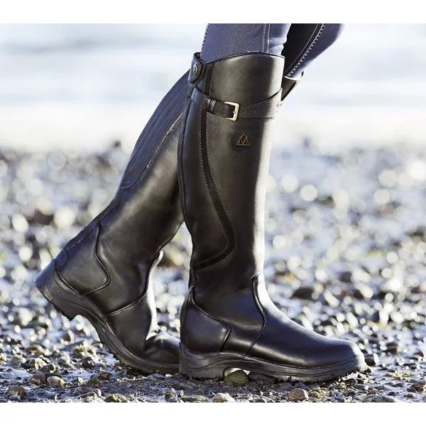 Mila | Bottes pour Femme simili-cuir Véritable Soutien Intégré Haute Tige - Noir