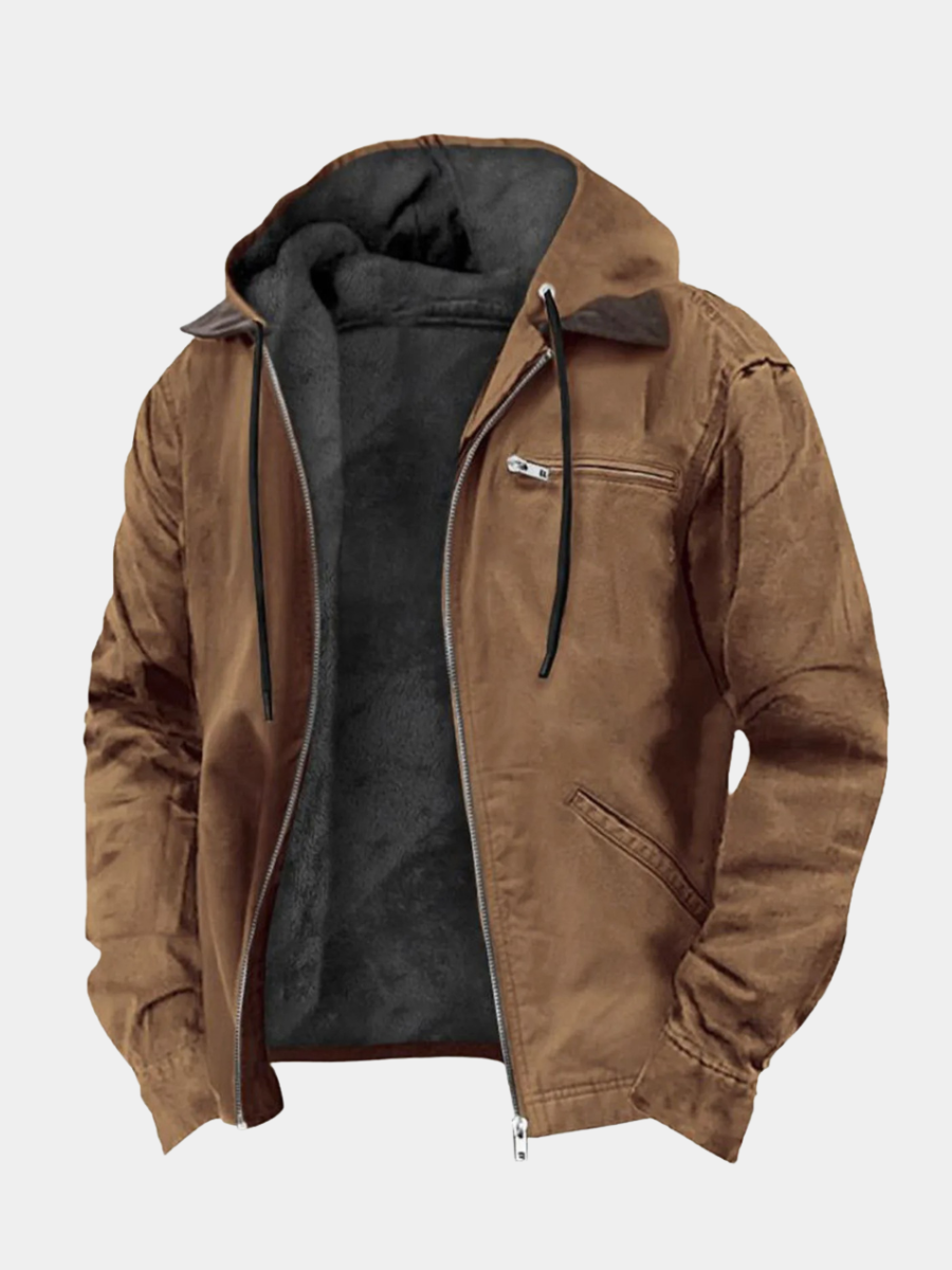 Mila | Manteau d'Hiver pour Femme Coupe Ajustée Doublure Douce Imperméable - Marron