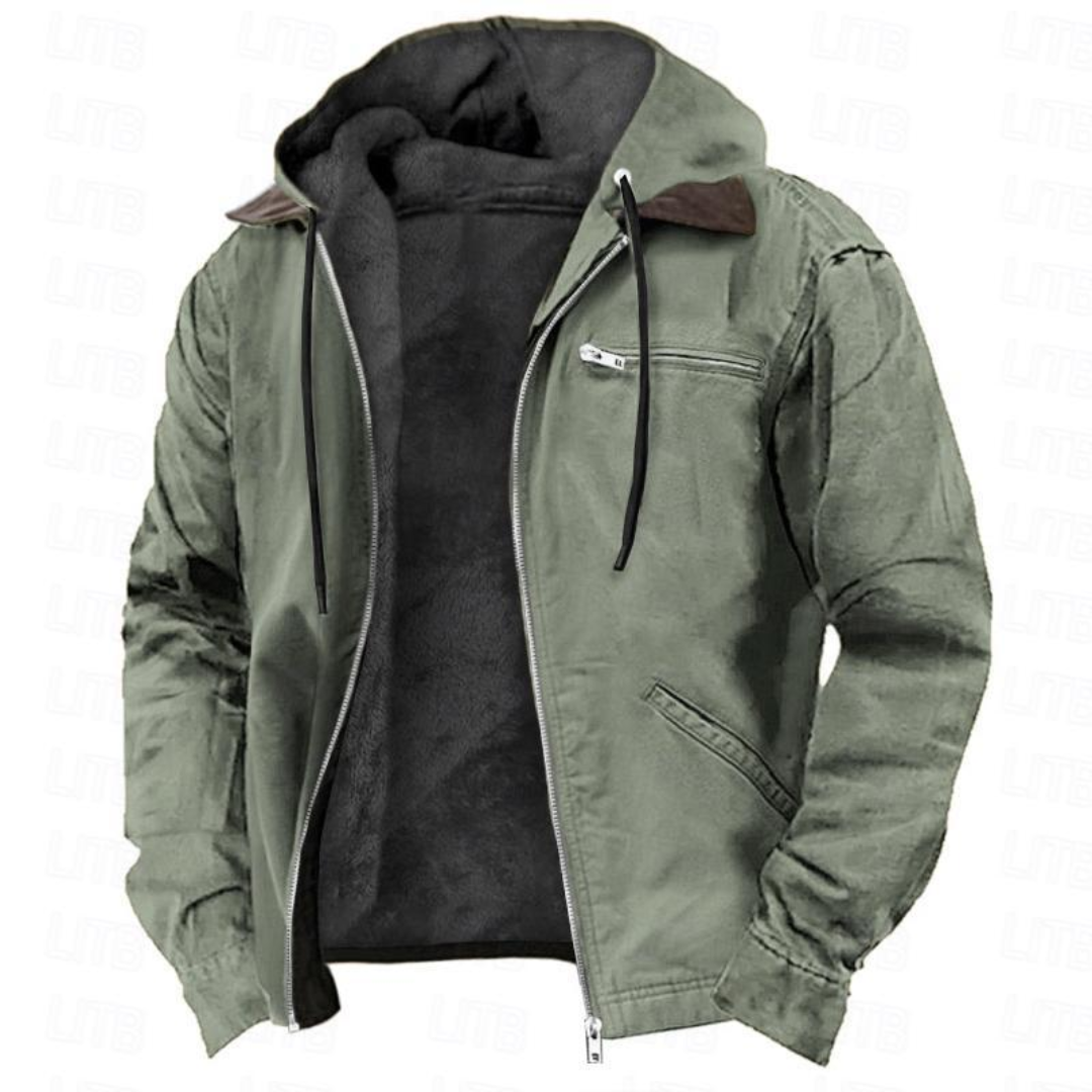 Mila | Manteau d'Hiver pour Femme Coupe Ajustée Doublure Douce Imperméable - Vert