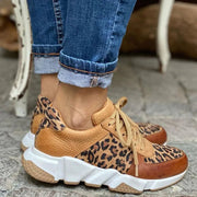 Nathan | Baskets Femme Motif Léopard Imprimé Décontracté - Unique