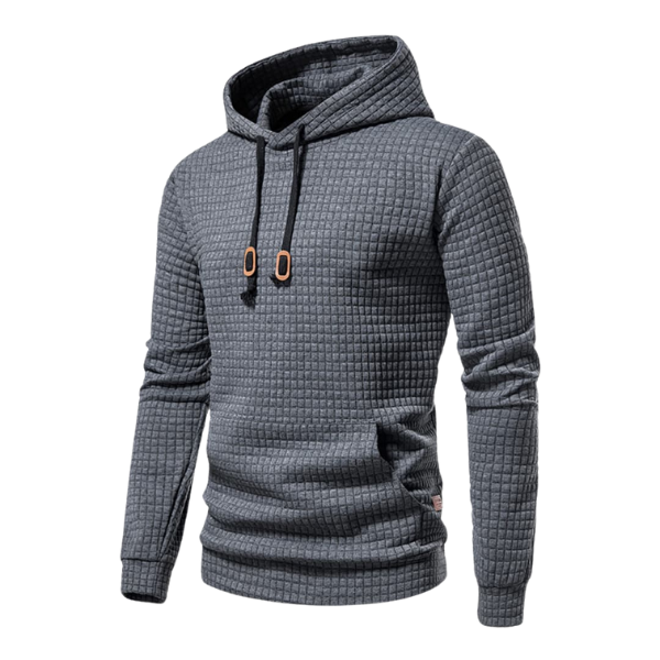 Nathan | Sweat pour Homme Capuche Réglable Poche Kangourou Coupe Décontractée - Gris Foncé