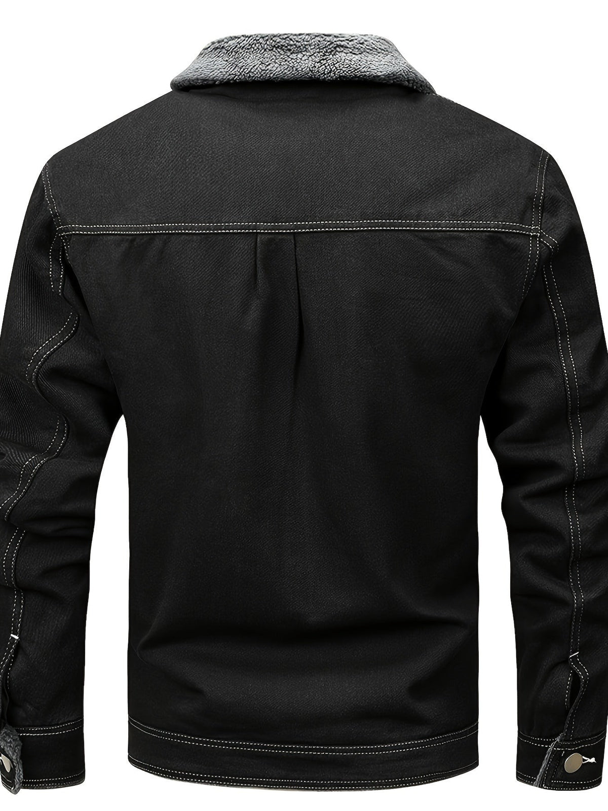 Nathan | Veste pour Homme Coton Unie Manches Longues Col à Revers - Bleu