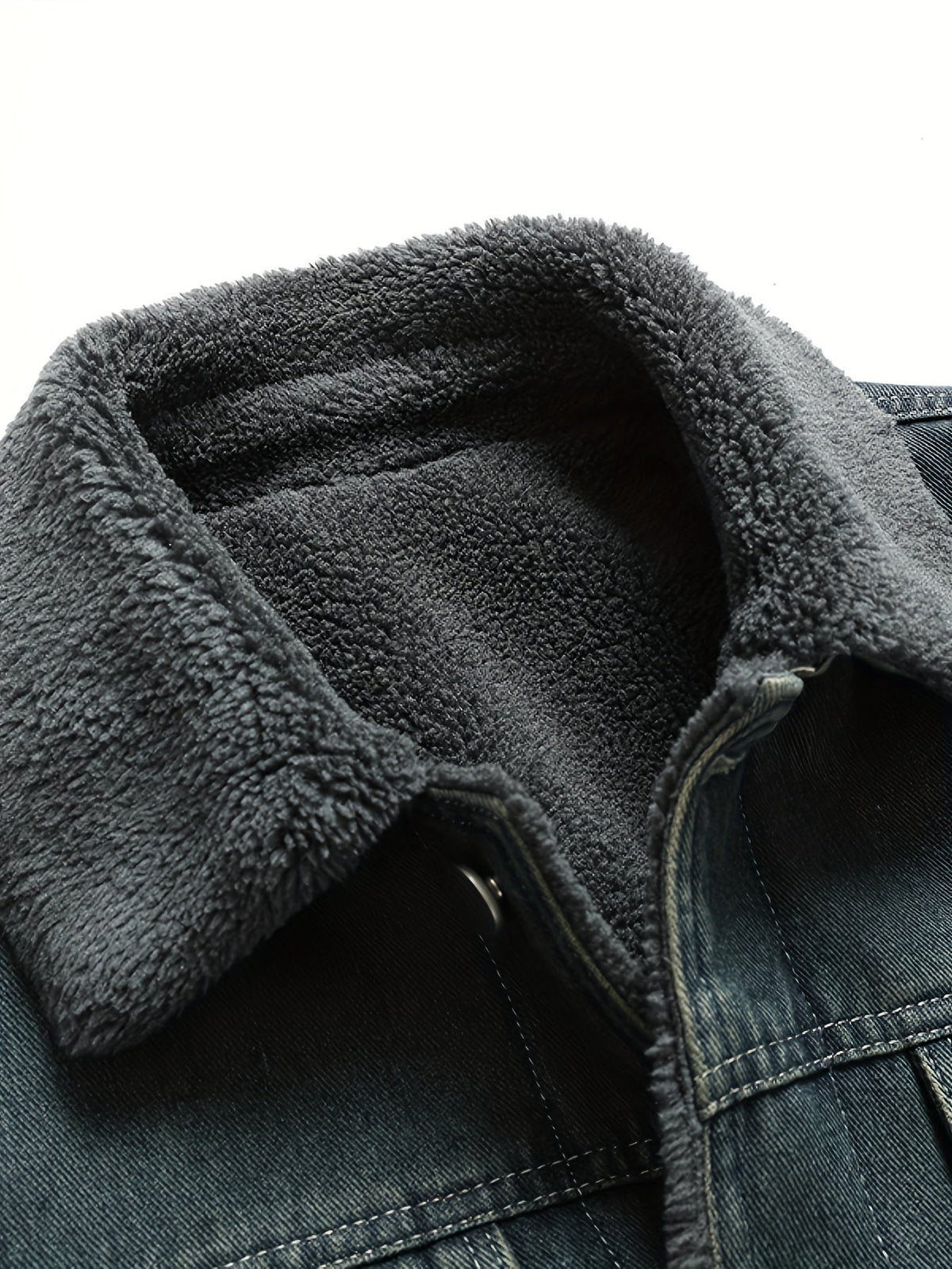 Nathan | Veste pour Homme Coton Unie Manches Longues Col à Revers - Bleu