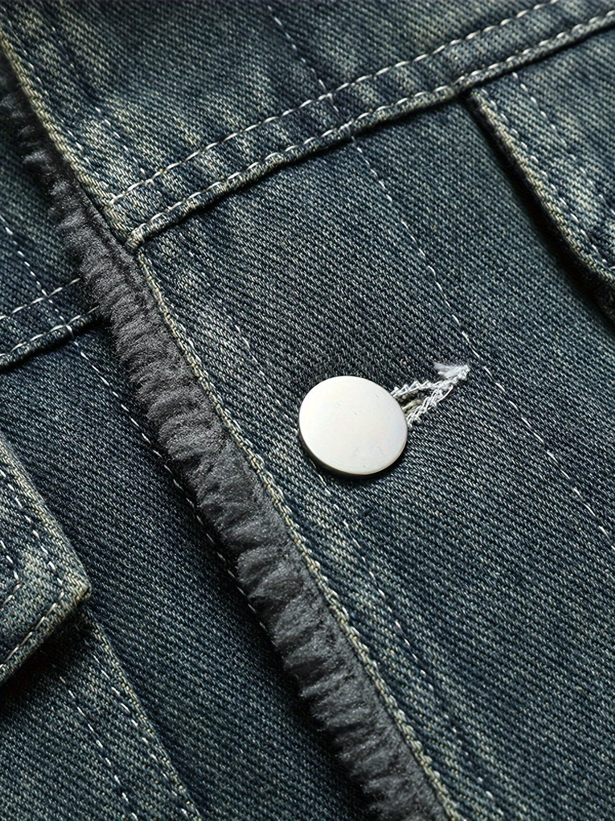 Nathan | Veste pour Homme Coton Unie Manches Longues Col à Revers - Bleu