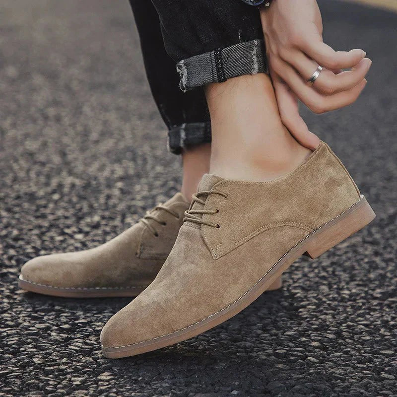 Nicolas | Chaussures Derby à Lacets pour Homme Design Minimaliste Printemps - Kaki