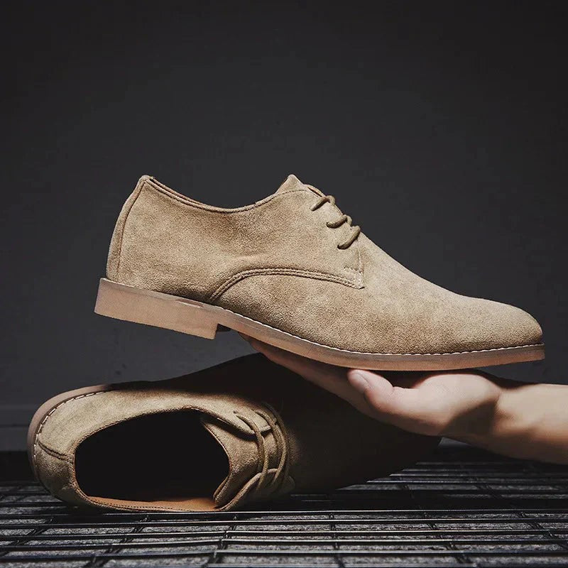 Nicolas | Chaussures Derby à Lacets pour Homme Design Minimaliste Printemps - Marron