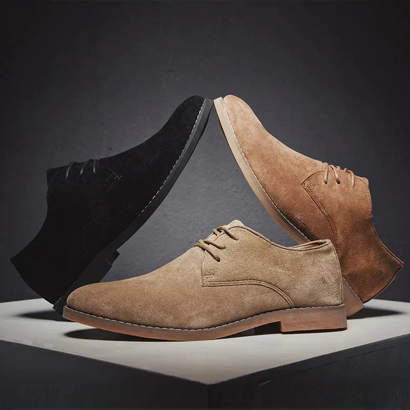 Nicolas | Chaussures Derby à Lacets pour Homme Design Minimaliste Printemps - Marron
