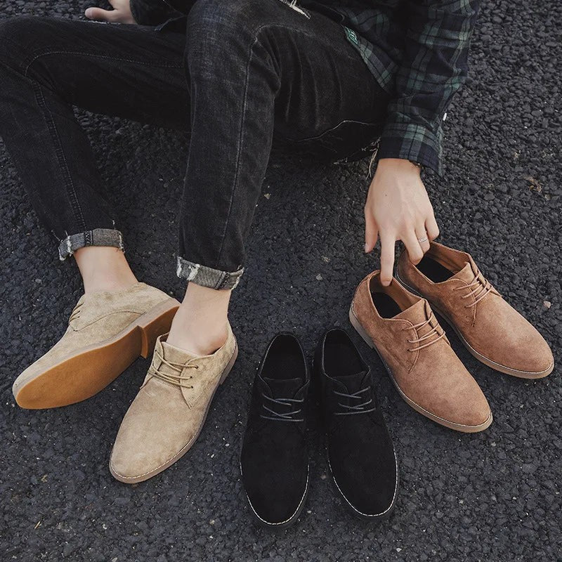 Nicolas | Chaussures Derby à Lacets pour Homme Design Minimaliste Printemps - Marron