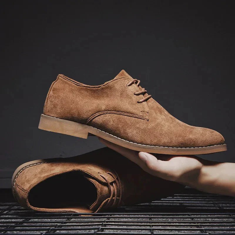 Nicolas | Chaussures Derby à Lacets pour Homme Design Minimaliste Printemps - Marron
