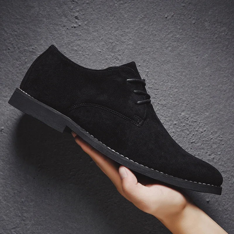 Nicolas | Chaussures Derby à Lacets pour Homme Design Minimaliste Printemps - Noir
