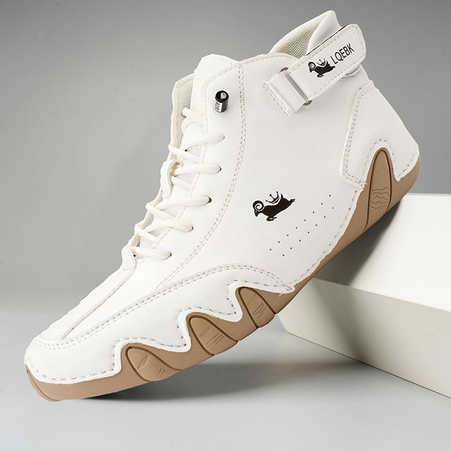 Nicolas | Chaussures Homme Minimalistes Coupe Ample Semelle Fine - Blanc