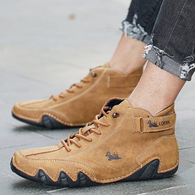 Nicolas | Chaussures Homme Minimalistes Coupe Ample Semelle Fine - Marron