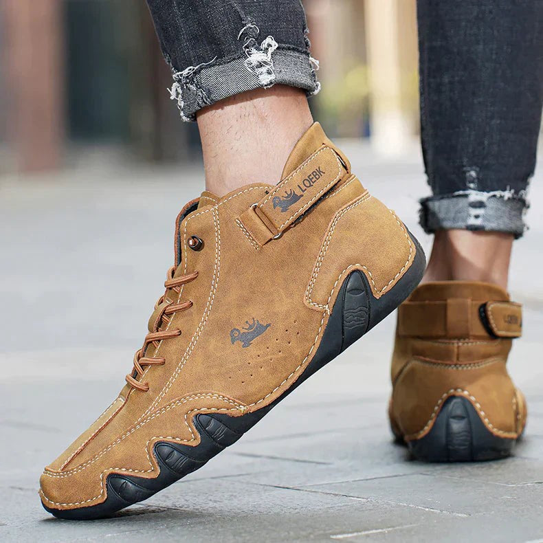 Nicolas | Chaussures Homme Minimalistes Coupe Ample Semelle Fine - Marron