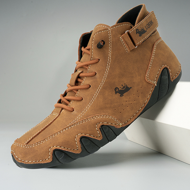 Nicolas | Chaussures Homme Minimalistes Coupe Ample Semelle Fine - Marron