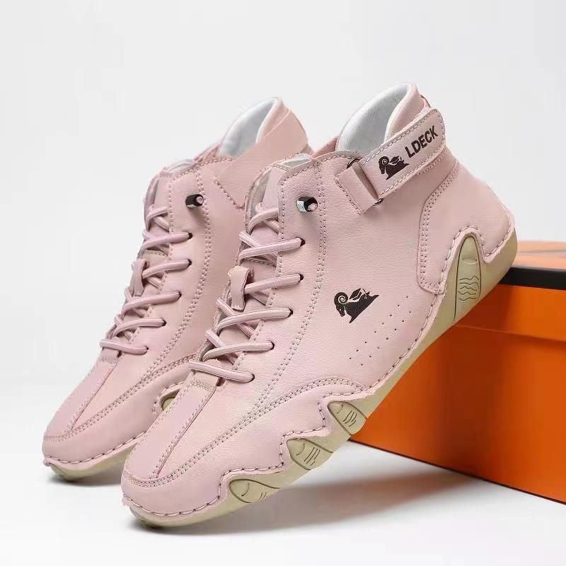 Nicolas | Chaussures Homme Minimalistes Coupe Ample Semelle Fine - Rose