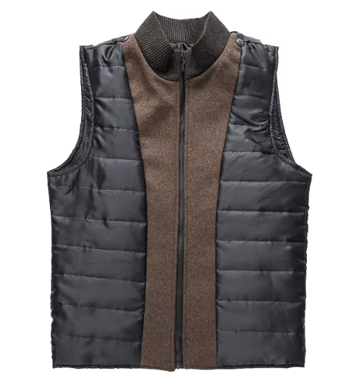 Nicolas | Pour Homme Veste Hivernale Matelassée Coupe Ajustée Doublure Motif - Marron