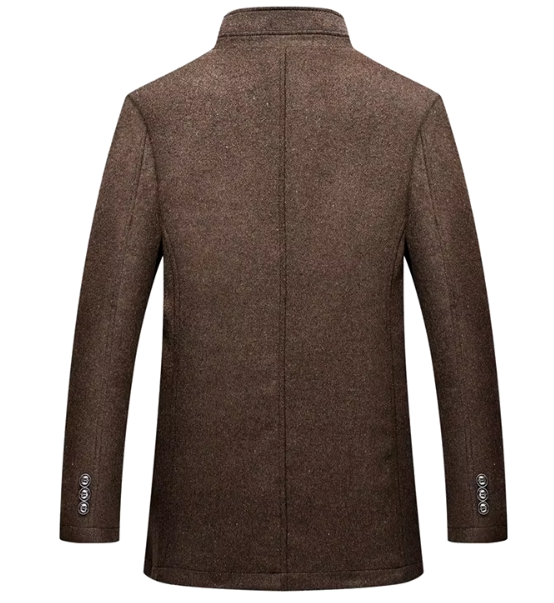 Nicolas | Pour Homme Veste Hivernale Matelassée Coupe Ajustée Doublure Motif - Marron