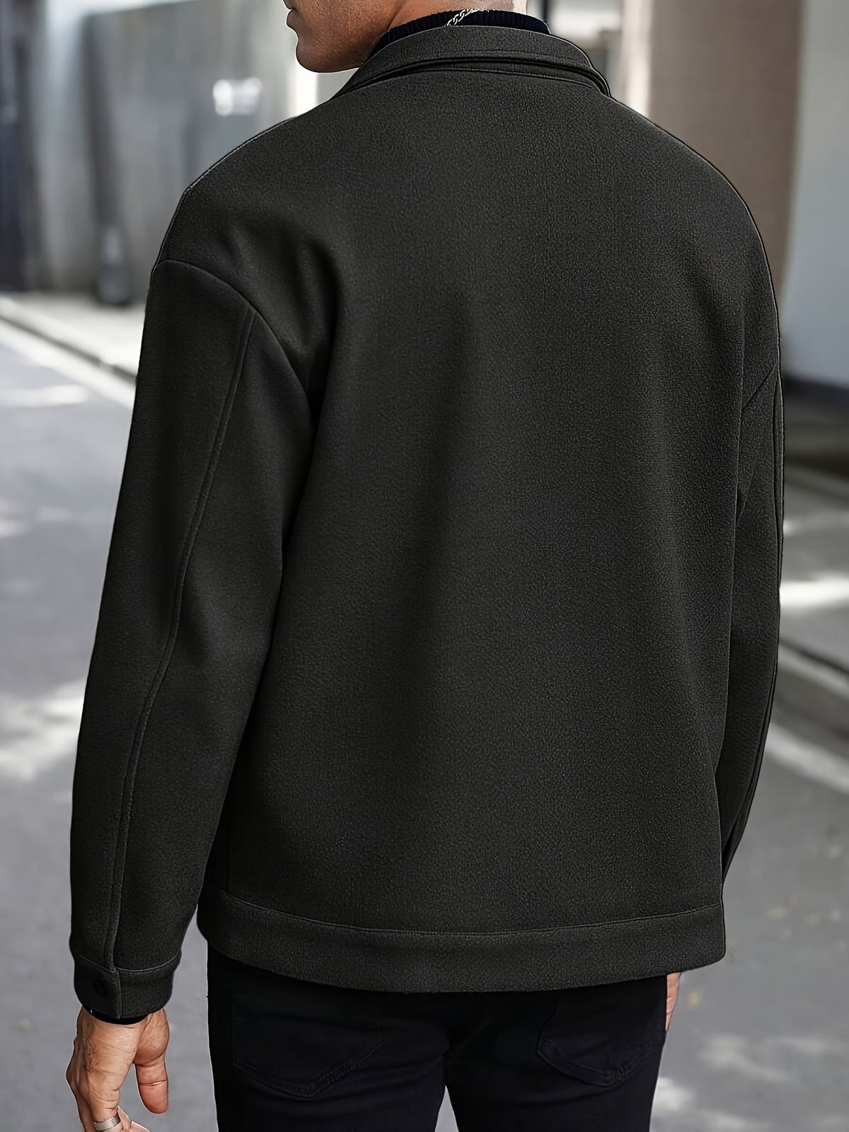 Nicolas | Pour Homme Veste à Revers Coupe Soignée Fermeture Boutons-Pression - Gris Clair