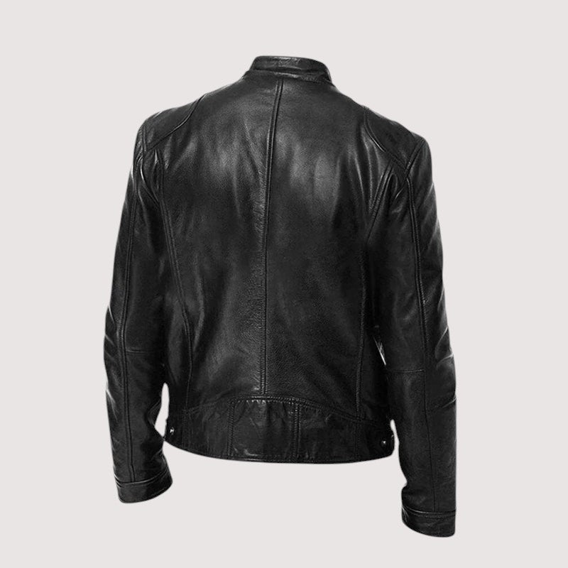 Noah | Veste pour Homme simili-cuir Véritable Coupe Ajustée Doublure Intérieure - Noir