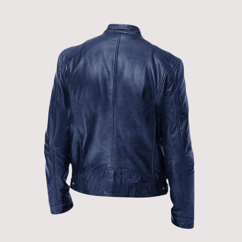 Noah | Veste pour Homme simili-cuir Véritable Coupe Ajustée Doublure Intérieure - Noir