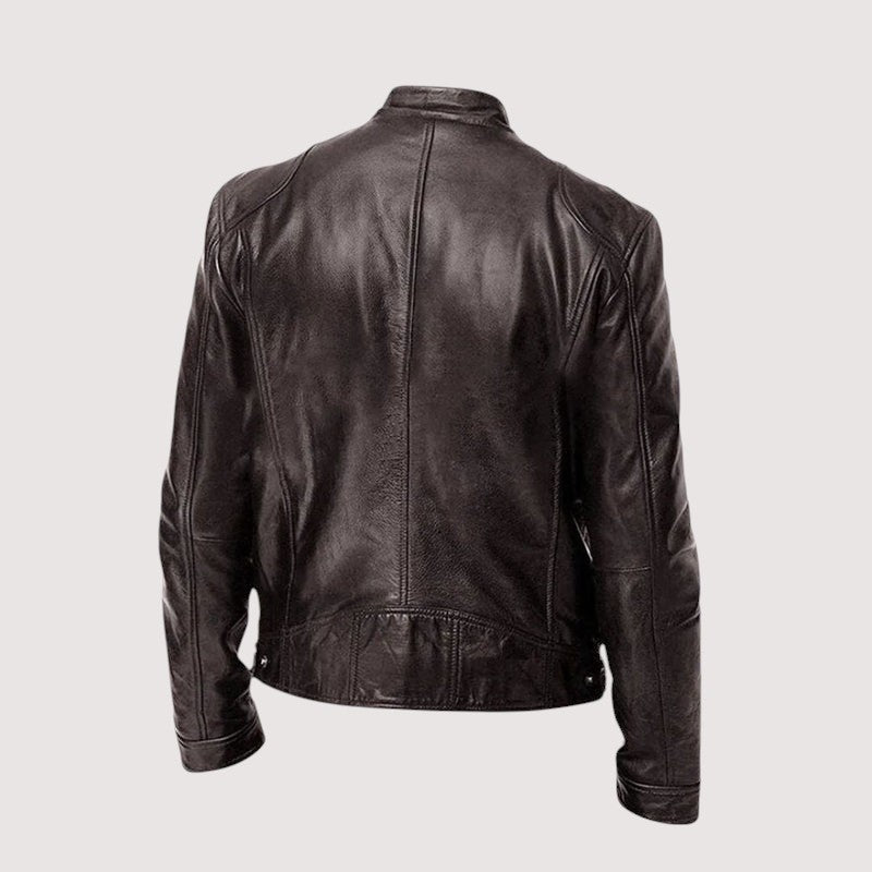 Noah | Veste pour Homme simili-cuir Véritable Coupe Ajustée Doublure Intérieure - Noir
