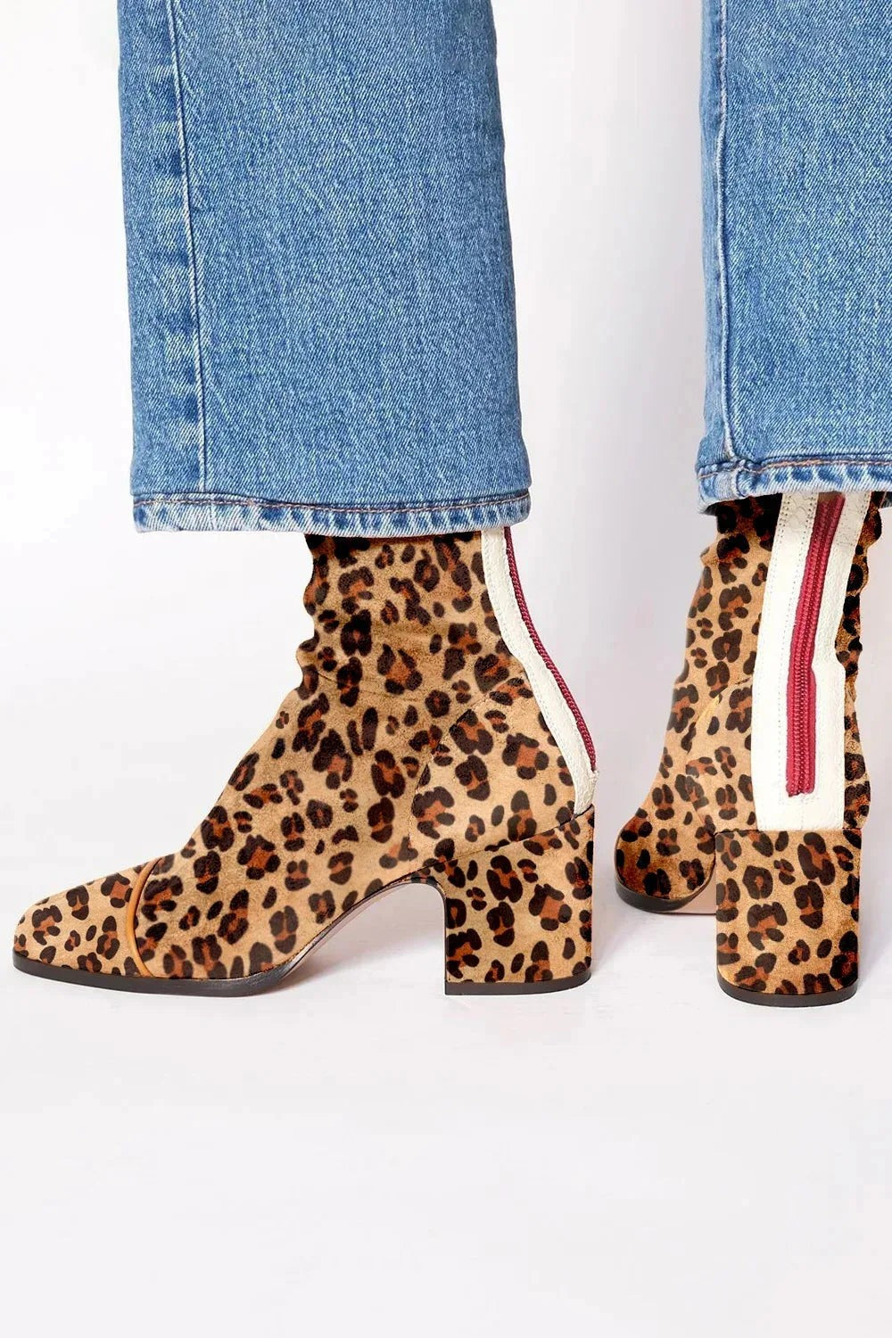 Raphael | Bottes pour Femme Silhouette Classique Confort Quotidien - Imprimé Léopard