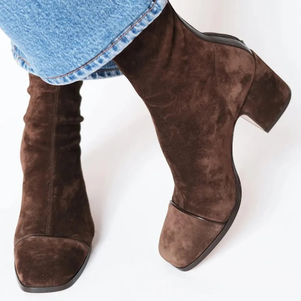 Raphael | Bottes pour Femme Silhouette Classique Confort Quotidien - Marron