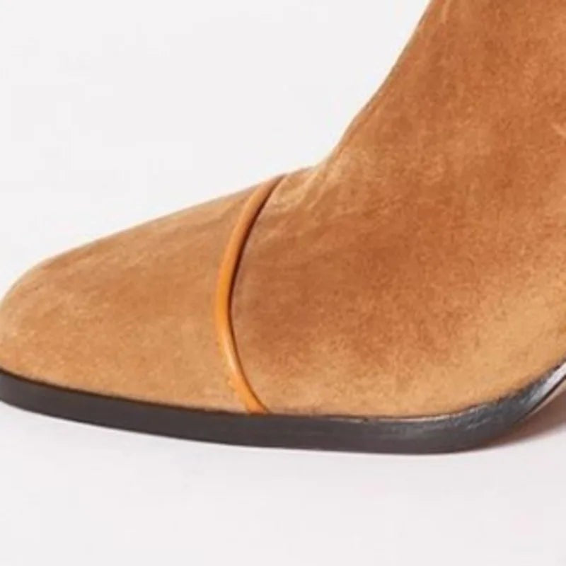 Raphael | Bottes pour Femme Silhouette Classique Confort Quotidien - Marron