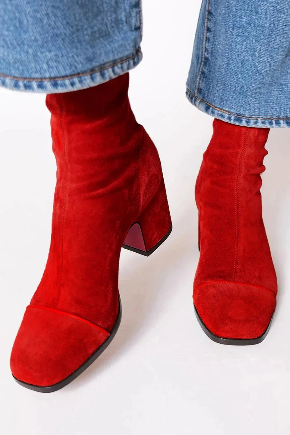 Raphael | Bottes pour Femme Silhouette Classique Confort Quotidien - Rouge