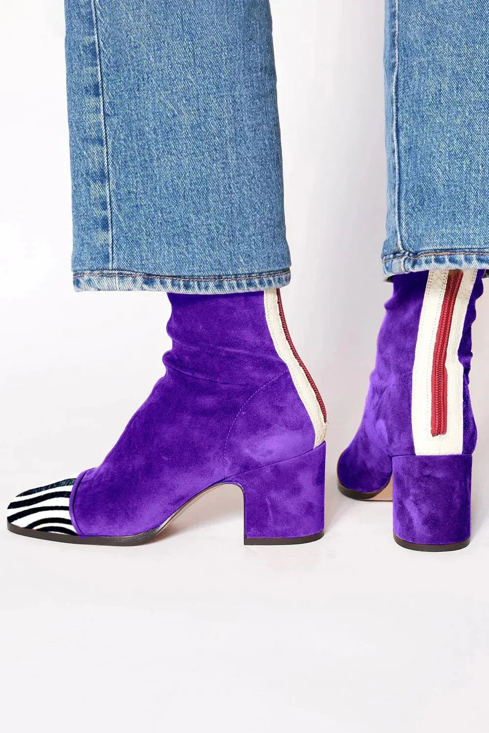 Raphael | Bottes pour Femme Silhouette Classique Confort Quotidien - Violet