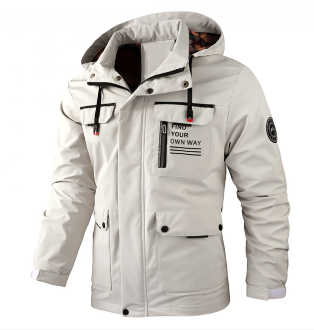 Raphael | Veste de Pluie Homme Légère Imperméable Coupe Décontractée - Blanc