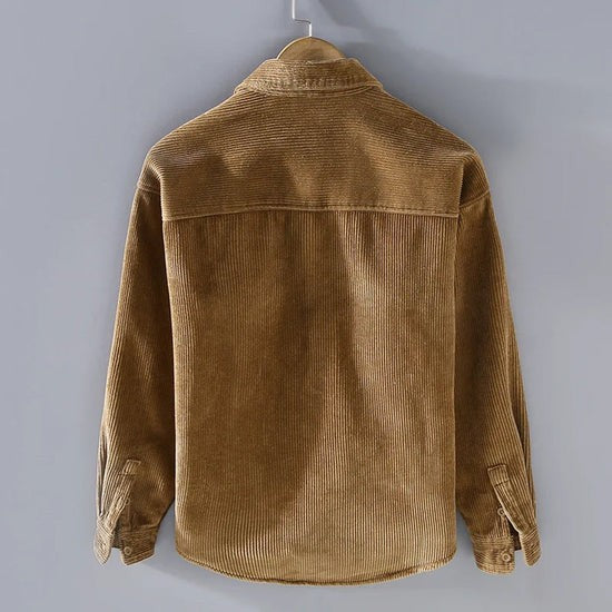 Raphael | Veste Homme Velours Côtelé Boutonnage Coupe Décontractée - Kaki