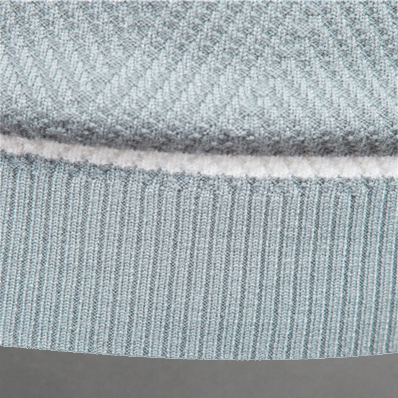 Sacha | Pull pour Femme Rayé Horizontal Col Rond Maille Douce - Turquoise