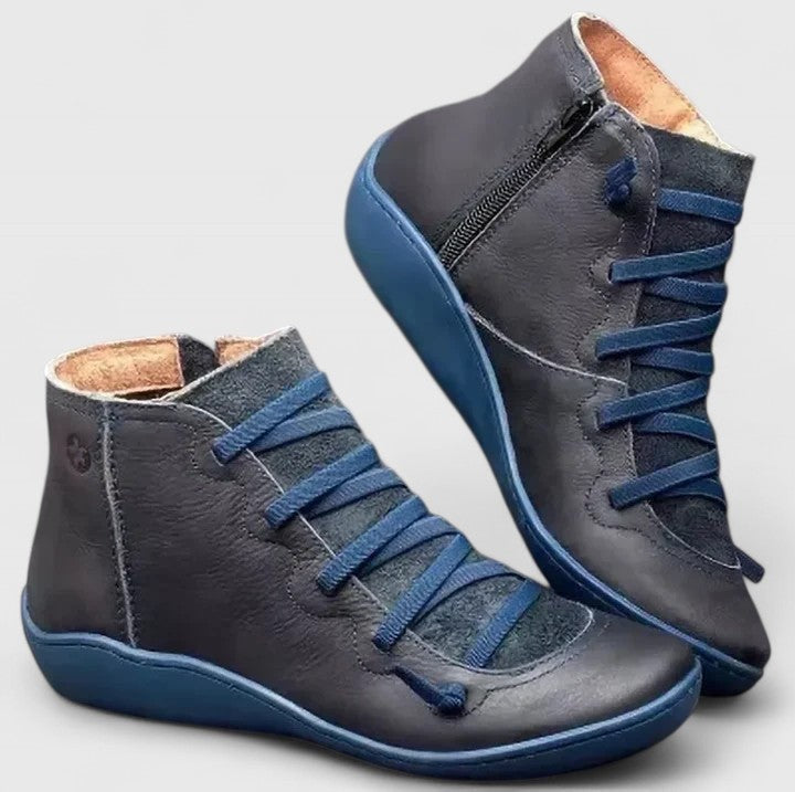 Sarah | Bottes Orthopédiques pour Femme Soutien Voûte Plantaire Confort - Bleu