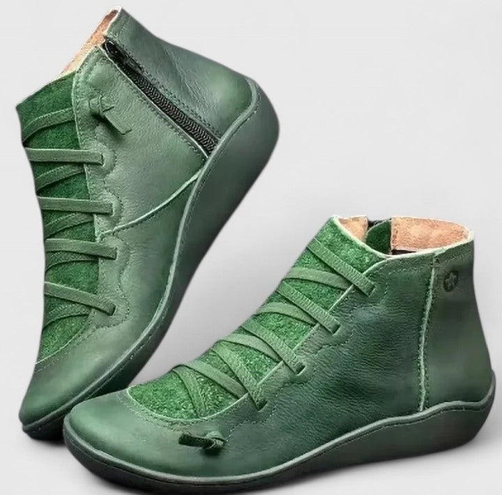 Sarah | Bottes Orthopédiques pour Femme Soutien Voûte Plantaire Confort - Vert