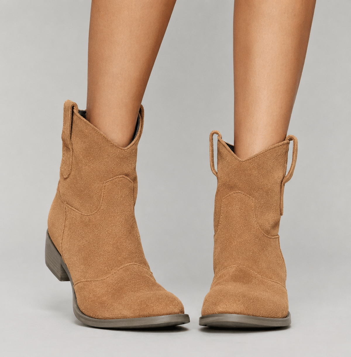 Sarah | Bottines Femme Talon Bloqué Zippé Latéral Semelle Rembourrée - Marron