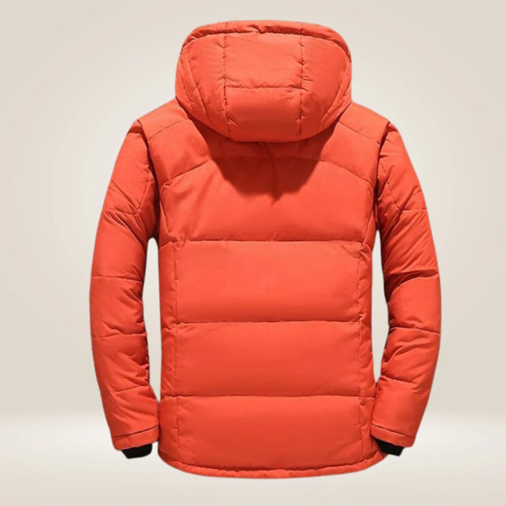 Theo | Dames Veste d'Hiver Déperlante Capuche Amovible Duvet - Bleu