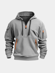 Tom | Pour Homme Sweat à Capuche Coupe Décontractée Poches Fonctionnelles - Gris