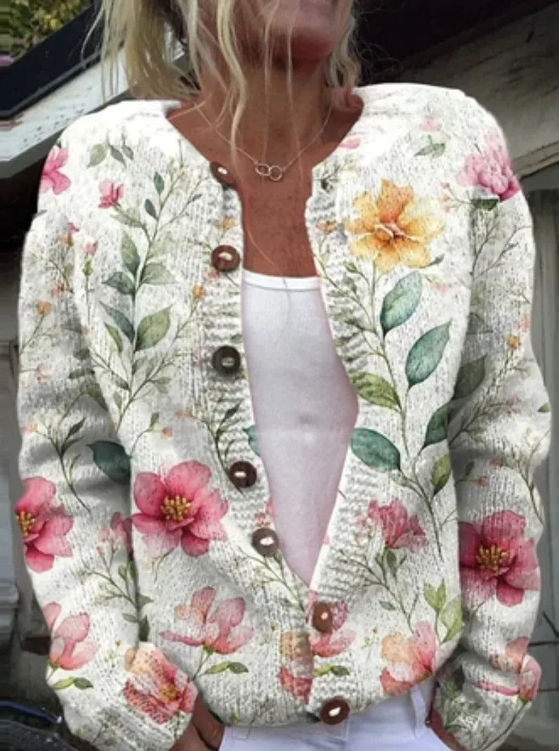 Kenza™ | Veste à Imprimé Floral Élégant