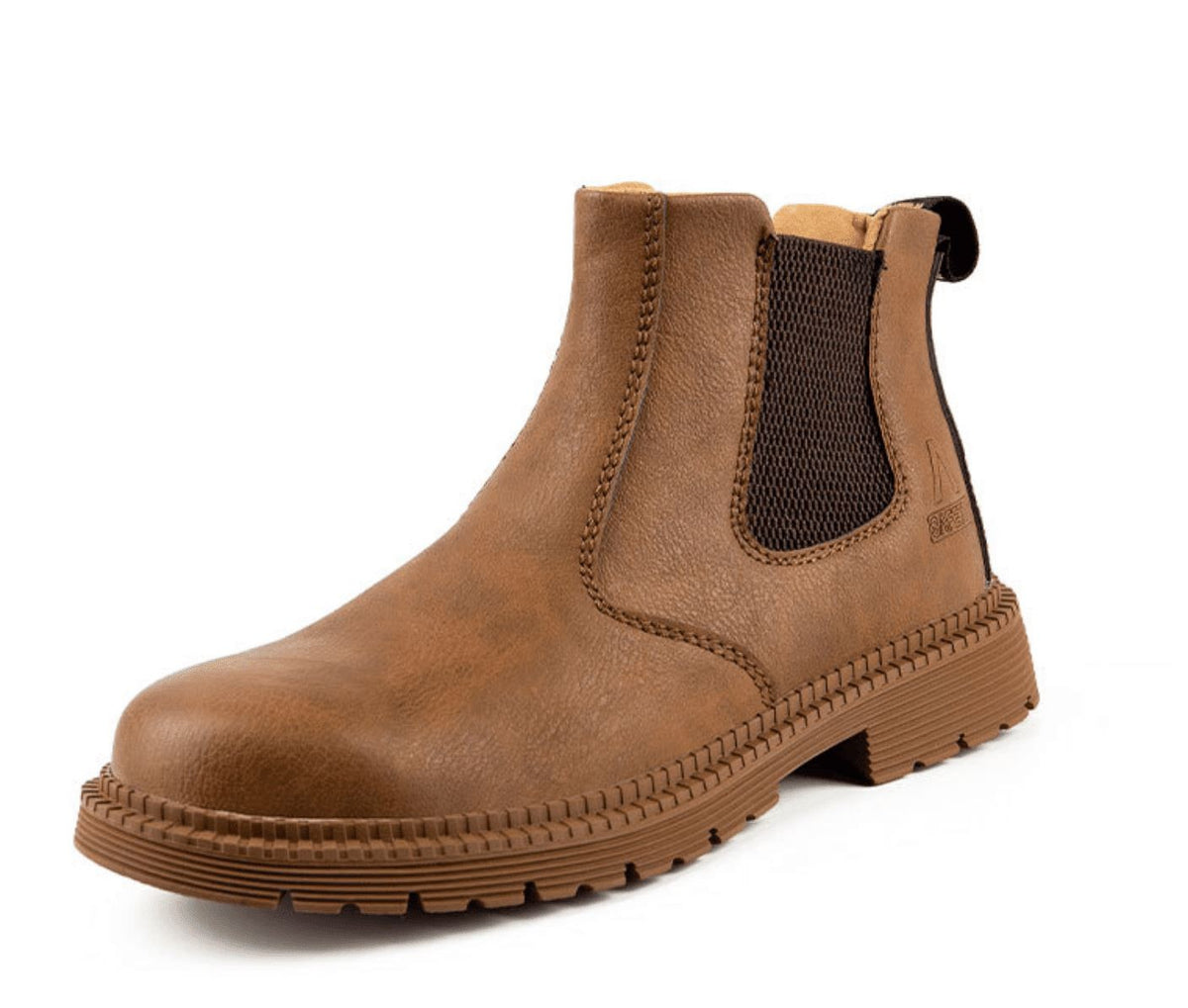 Victor | Bottines Homme Élastique Latéral Enfiler Confortable - Marron