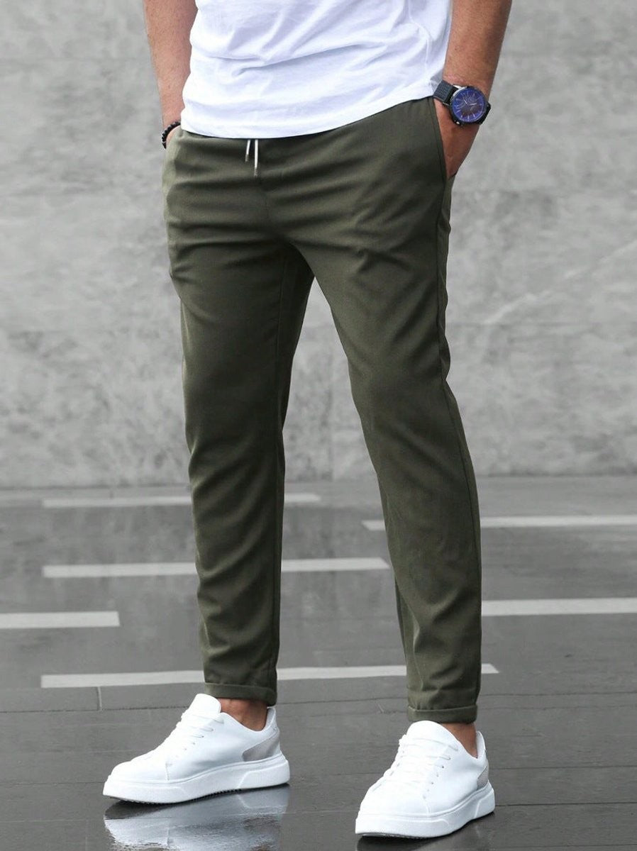Victor | Pantalon pour Homme Coupe Ajustée Cordon de Serrage Cheville - Vert