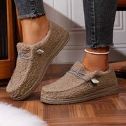 Victor | Pantoufles Femme Teddy Douce Intérieur Extérieur Coupe Ample - Kaki