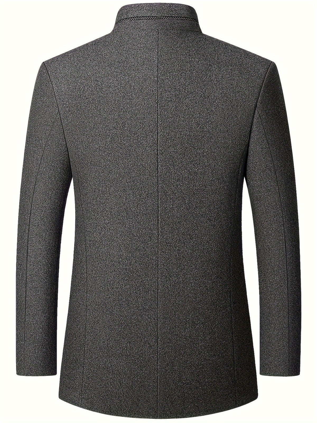 Victor | Pour Homme Veste Col Montant Boutonnage Simple - Noir