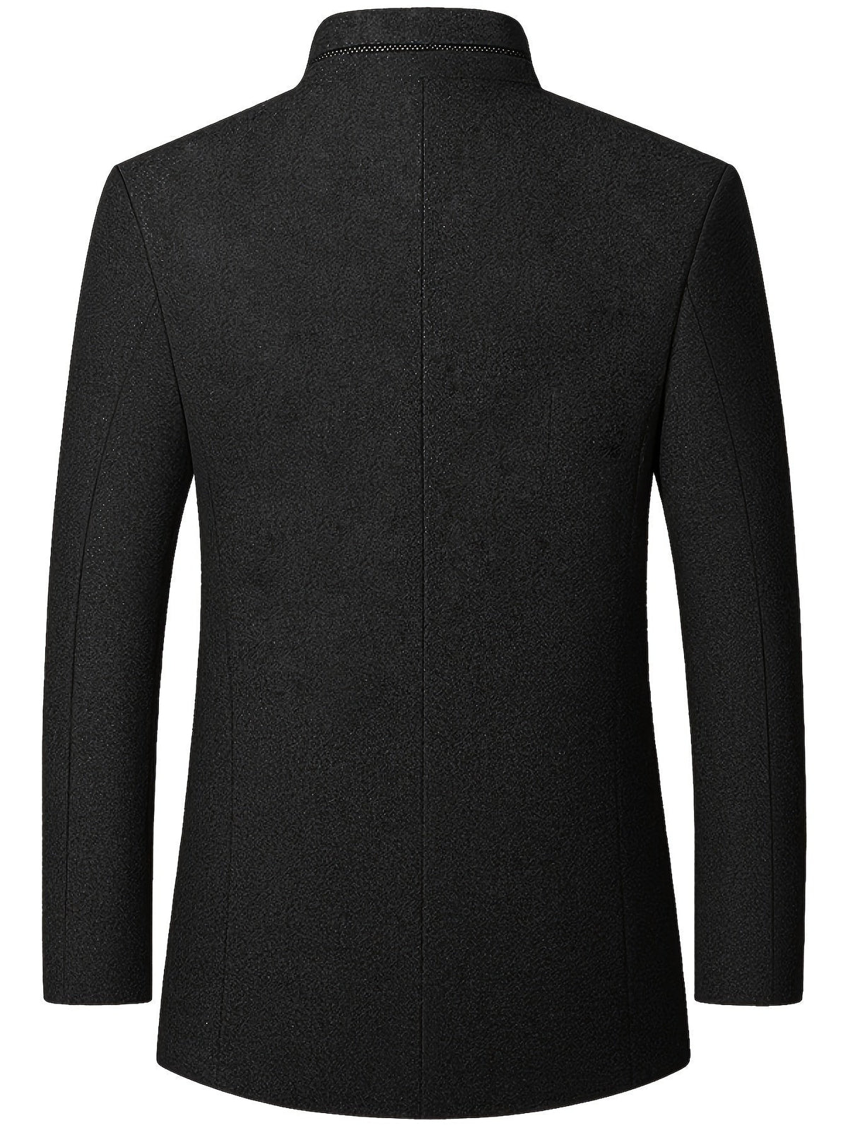 Victor | Pour Homme Veste Col Montant Boutonnage Simple - Noir