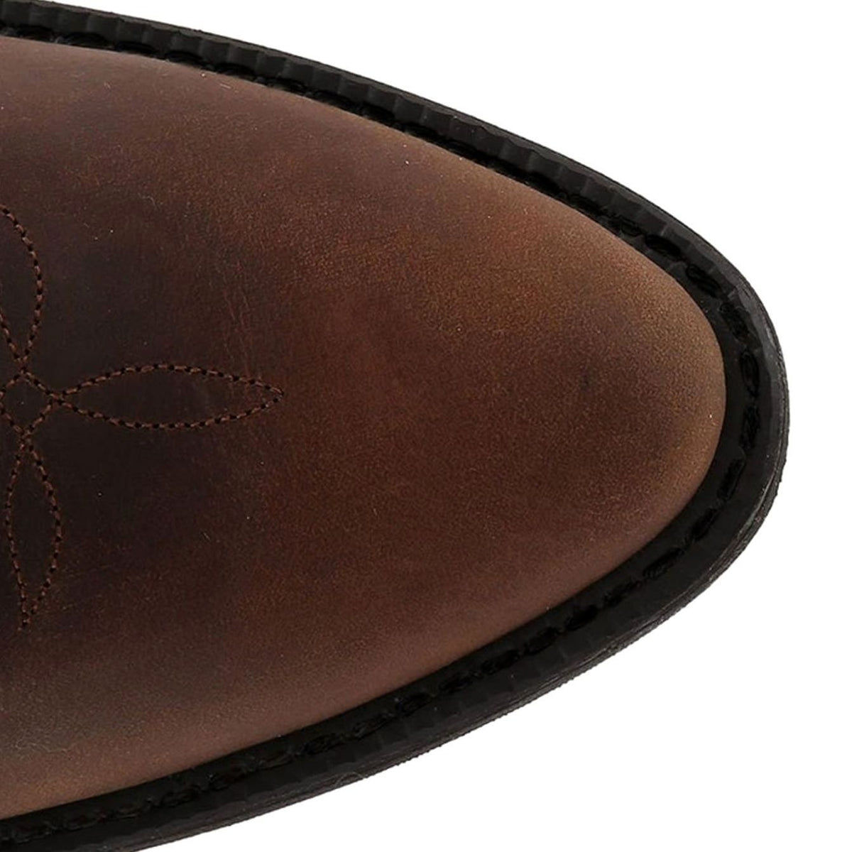 Zoe | Bottes Femme Western Brodées Talon Bloc Tige Midi - Noir
